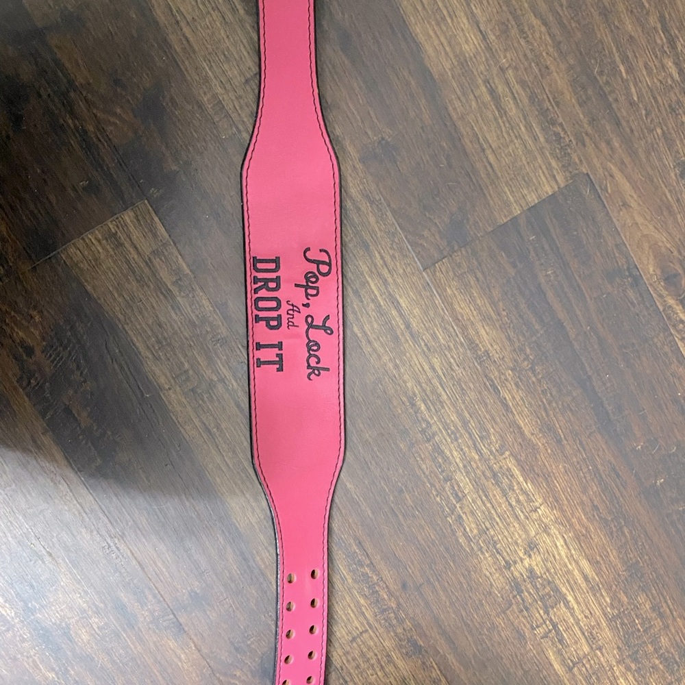 Cardillo pink weightlifting belt